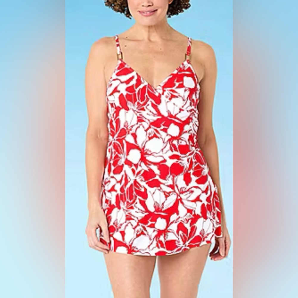 Liz Claiborne women's one-piece swim dress